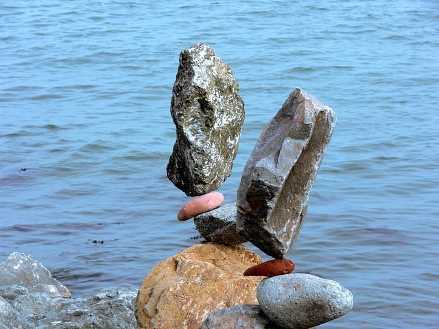 Photo of rocks balancing as if by magic